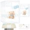 Wellode® 8 Beutel für Neugeborene Krankenhaus Teddy Bear, 6 große und 2 kleine – wiederverwendbare Wickeltaschen für Neugeborene – Wertvolles Geschenk für werdende Mütter und Geburtsliste für Babys –