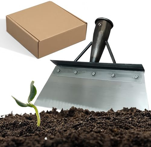 Sporgo Paletta da giardino per la rimozione delle erbacce, multifunzione per esterni, pala per la pulizia del giardino, raschietto per piante, strumento per il diserbo (23 cm senza maniglia)