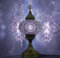 VALVELLO | Lampe Turque | Violet | Marocaine en Mosaïque, Fait Main, Veilleuse, Vintage, Lampe de Table en Verre Décorative pour Chambre, Bureau, Salon et Cadeau pour les Jours Spéciaux