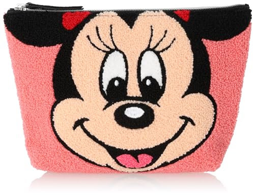 Disney(ディズニー) Umhängetasche mit Innentasche, Minnie / 168, 縦16cm 横19cm マチ4cm, Tasche aus flauschigem Material