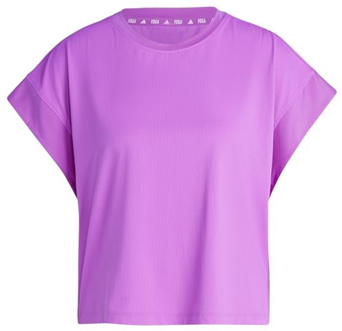adidas Donna Studio Tee, Purple Burst/Grey Two, S