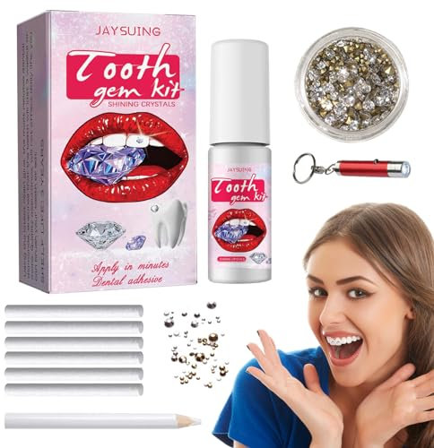 IJHYGD Kit Strass Dentaire Colle Dentaire Strass Tooth Gem Kit Strass Dentaire Kit Avec Colle Strass Dentaire Colle Strass Dentaire Tooth Gem Kit Strass Dent Strass Dentaire Kit Avec Colle Strass