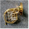 TSTS Professionelles Blasmusikinstrument Aus B-Messing, Goldlackiert, Mit Koffer Waldhorn-Set