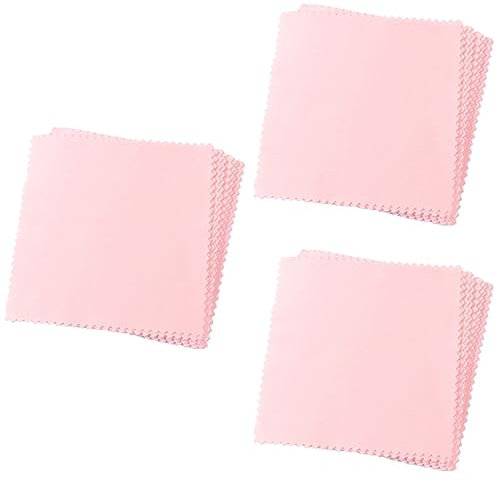 Uonlytech 240pezzi Panno Microfibra Per Pulizia Occhiali e Schermi Per Fotocamere e Dispositivi Elettronici Rosa