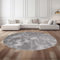 Taracarpet Fellteppich Kunstfell Waschbar - Hasenfell Imitat, Kaninchenfell, Kurzfell | Flauschiger Teppich für Wohnzimmer, Bettvorleger Schlafzimmer - Anthrazit 100x150 cm Oval