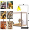 AMZTEMU Support de lampe pour reptile avec base réglable, 41 à 95 cm, Support de lampe chauffante reptile pour Tortue Lézard Reptiles Verre Terrarium Poissons