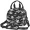 KDUBNJDS Lunchtasche mit Halloween-Fledermaus-Motiv, isoliert, für Damen, Herren, Erwachsene, Büro, Arbeit, Picknick, Grau