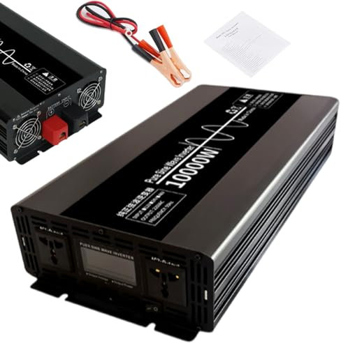 Onduleur à Onde sinusoïdale Pure 4500W/7000W/10000W 12V/24V/48V DC vers 110V/220V AC pour Voiture, convertisseur de Puissance adapté aux véhicules, Machine à souder électrique, climatiseur,10000W-24V