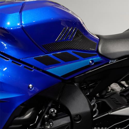Resin Bike Aufkleber Motorrad Kompatibel Mit Yamaha R1 2020-2024. Motorrad Seitenschutzgitter Tank-Schutzfolie vor Stößen und Kratzern. Aufklebersatz 3D-Harzklebstoff - Stickers Made in Italy