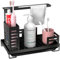 Ghazpmuk Organizer per Lavello Cucina, Porta Spugne con Vassoio di Scarico Rimovibile, Organizzatore Senza Forare per Riporre in Cucina e Bagno