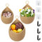 YTOPRO Obstkorb Hängend 3 Wandkorb mit Haken Obstkorb und Holzringgriff Wand Hängekorb Obst Fruit Basket Hängekorb handgewebt Baumwollseil Gemüsekorb Pflanzkorb Dekorativer Hängekörbchen für Küche