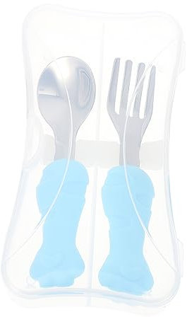 Abaodam Geschirrset 3-teilig Babylöffel Gabeln Tiermotiv Nicht Eingrabend Leicht Zu Waschen Für Die Entwöhnung Von Babys