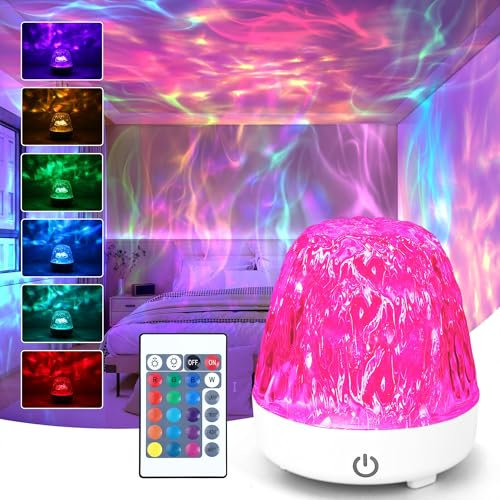 Yolemiko Galaxy Projecteur lumière boréale LED Projecteur ciel étoilé pour enfants (blanc)