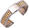 HMFANG 316L Edelstahl Uhrenarmband Silber Gold Damen Uhrenarmbänder 12mm 14mm 16mm 18mm 20mm Uhrenarmband Verschluss(Middle Gold,20mm)