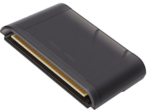 Vikye 4000-in-1-Mega-Drive-Spielkassette, 8-GB-Speicherkarte mit 32X-Master-Systemunterstützung und MEGAKey-Hardware für Alle Regionen, für MD1 MD2 MD3 CD X-Konsole (Durchscheinendes Schwarz)