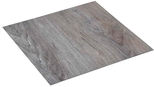 vidaXL 55 Stück Bodenbretter Hellbraun 5,11 m² PVC, moderne und quadratische Ideen für DIY-Bodenbeläge, die Ihrem Büro einen stilvollen, zuverlässigen und langlebigen Look verleihen, mit PVC-Optionen