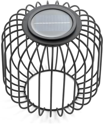 NUPTIO Solarlaterne für Außen Laterne Balkon Deko Garten Solarleuchten | mit USB-C Outdoor LED Solar Draußen Solarleuchten Beleuchtung Wetterfest Lampe Metall Laternen Stehend Terrasse für Tisch