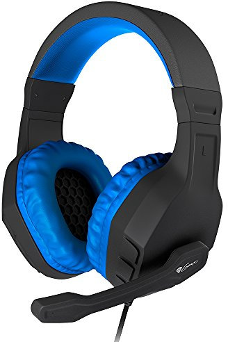 Genesis Argon 200 Gaming 2.0 Kopfhörer mit Mikrofon, 3,5 x 2, Lautstärkeregler, Blau