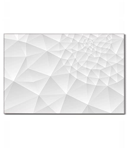 banjado Glas Magnettafel (60 x 40cm) - Magnetwand Glas - Magnetpinnwand als Memoboard - Pinnwand Magnettafel Küche, Büro, Kinderzimmer - Nautilus