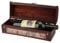 Wooden Vintage Red Wine Champagne Bottle Box Holder Single Bottle Wine Box Gift Box Carrying Case Wine Accessory for Wedding Birthday Gift