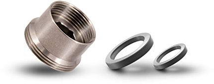 Alb Filter® Gewindeadapter M22 AG auf M18 IG Feingewinde. Wasserhahn Adapter | Edelstahl | Made in Germany