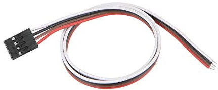 sourcing map Breadboard Jumper Wires 4-Pin 40cm Female to Tined Tip Cable for Arduino