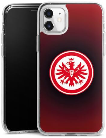 Silikon Hülle kompatibel mit Apple iPhone 11 Case transparent Handyhülle Eintracht Frankfurt Offizielles Lizenzprodukt Wappen