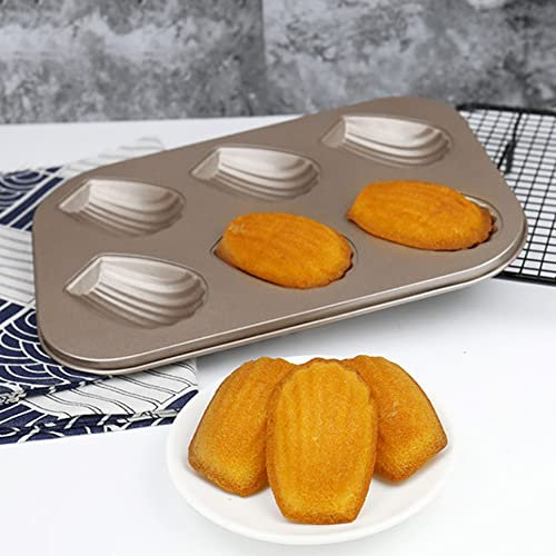 Carbon Steel Madeleine Tray, Nonstick Madeleine Pan Tray | DIY Baking Shell Mould Cake Pan Bakeware Tool for Kitchen