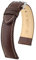 HIRSCH Unisex Uhrenarmband Büffelkalb Modell Boston 18 mm Braun