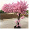 Artificial Tree, 59/150cm Large Cherry Blossom and Dense Artificial Peach Tree With Solid Wood Trunk-suitable For Indoor Family Living Room Artificial plants (Color : B, Size : 150CM)
