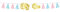 Amscan 220417-55 - The Big Gender Reveal Party Tassel Garland Decoration - 2.4m