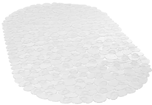 H4L Badewannenmatte 36x69cm Anti Rutsch Matte Duschmatte Wanneneinlage Badewanne rutschhemmend (Transparent)