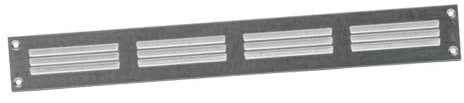 400x50mm Lüftungsgitter - Verzinkt Abluftgitter mit Insektenschutz Abluft Zuluft Metall Gitter