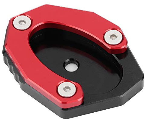 Qiilu Motorrad Ständerplatte Seitenständer Verlängerungspad KSP-106-set Fit für Z650/Z900(Rot) R6u837