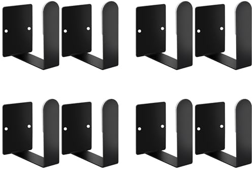 ANNGY Support de Couvercle de Pot, Porte-casseroles, Supports muraux Auto-adhésifs de Couvercle de Casserole 3M en Acier Inoxydable (Ensemble de 4) Longueur Librement réglable (Noir)