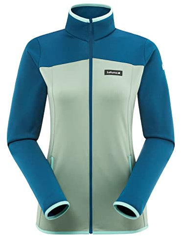 Lafuma - Shift F-ZIP W - Veste Polaire Femme - Coupe Près du Corps - Randonnée, Trekking, Lifestyle - Gris/Bleu