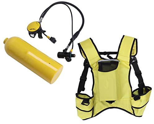 Kleiner Tauchtank , Sauerstoffflasche zum Tauchen , Aluminiumlegierung , 2 l , 360 Grad Ventil , sicher f¨¹r die Unterwassererkundung