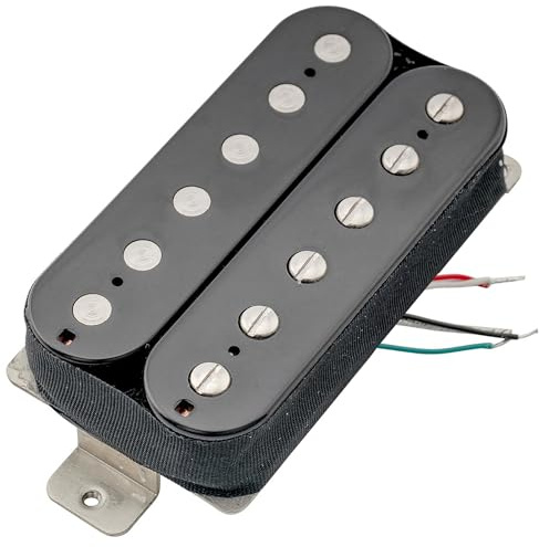 Artec HBA115 Alnico 5 Uncovered Humbucker Electric Guitar Bridge Pickup 16.8K, Black