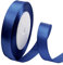 POPOYU Satinband Navy Blau 15mm,23 Meters Dekoration Präsent Geschenkband Breit Schleifenband, Stoffband für Kleid Hochzeit, Taufe und Geburtstag Geschenke,Satin Dekoband, Deko Band Geschenkverpackung
