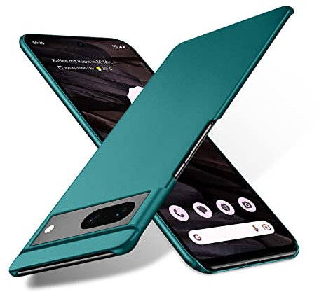 Bastmei Cover per Google Pixel 7a 5G, Ultraleggero Ultrasottile Antiscivolo AntiGraffio della Telecamera, PC Rigido Liscio Cover per Google Pixel 7a 5G (Verde)