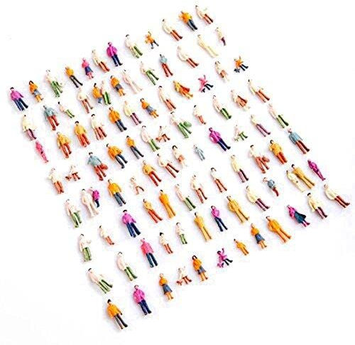 100 Stück HO Maßstab 1:100 Mix Painted Modellbahn Park Straße Passagier Menschen Figuren Neu veröffentlichtLanglebigkeit und schön