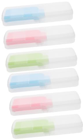 NUOBESTY 6 Stk Stifftehalter Klarer Stifthalter Schulsachen Schreibwaren Plastikbehälter Stiftboxen Geschenk Leer Bürobedarf Tragbare Federkästen Stiftetuis Bleistift Pp Werkzeugkasten Kind