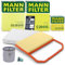 MANN-FILTER Inspektionspaket Filterset 1x Ölfilter, 1x Luftfilter, 1x Innenraumfilter, Kompatibel mit SEAT IBIZA, SKODA FABIA 3 (NJ3)(NJ5), VW POLO V (6R1, 6C1), POLO Van (6R)