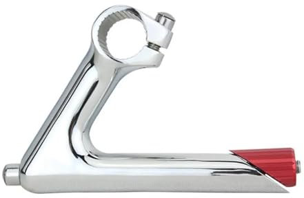 TQASER Bike Stem Aluminium Legierung Schwanenhals Form Galvanisieren Aluminiumlegierung 58 Winkel Schwanenhals Vorbau 22,2 * 25,4 Fixed Gear Rennrad Schwanenhals Vorbauten BSB010