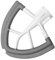 Meijunter Flex Edge Beater for KitchenAid 4.5/5 Quart Tilting Head Vertical Mixer Bilateral Silicone Edges Bowl Scraper Paddle Attachment for Kitchenaid