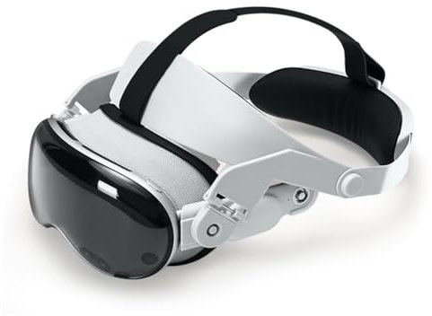 Vision Pro Kopfgurt, VR Headset Riemen Leichtes Gewicht Einstellbar Ergonomisch Kopfstütze Zubehör mit Komfortablem Schwamm für Vision Pro