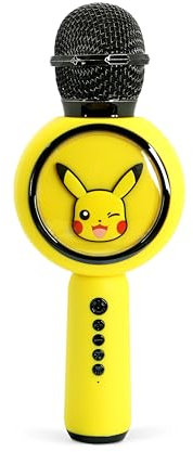 OTL Technologies Microphone karaoké Pokémon Pikachu avec Haut-Parleur sans Fil et lumières LED