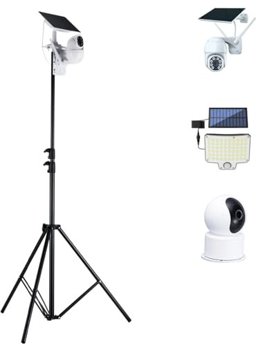 279,4 cm - 109,2 cm Höhe Bodenhalterung Ständer Halterung für Überwachungskamera, höhenverstellbar 109,2–279,4 cm, kompatibel mit Bullet Camera Monitor/Überwachungskamera