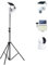 279,4 cm - 109,2 cm Höhe Bodenhalterung Ständer Halterung für Überwachungskamera, höhenverstellbar 109,2–279,4 cm, kompatibel mit Bullet Camera Monitor/Überwachungskamera