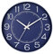 HZDHCLH Funk Wanduhr Geräuschlos Lautlos Nicht Tickend 25 cm Leicht Ablesbare Uhr für Küche, Wohnzimmer, Schlafzimmer, Badezimmer, Heimbüro (Navy blau)